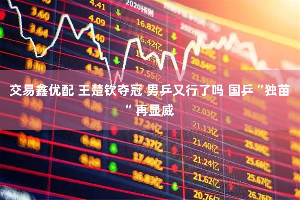 交易鑫优配 王楚钦夺冠 男乒又行了吗 国乒“独苗”再显威