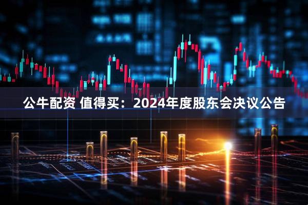 公牛配资 值得买：2024年度股东会决议公告