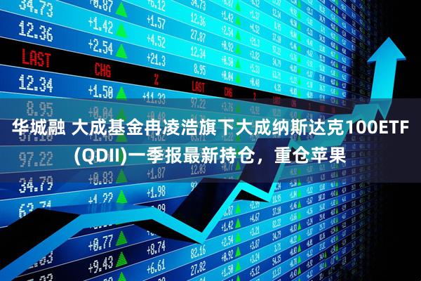 华城融 大成基金冉凌浩旗下大成纳斯达克100ETF(QDII)一季报最新持仓，重仓苹果
