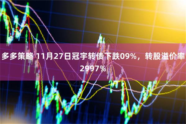 多多策略 11月27日冠宇转债下跌09%，转股溢价率2997%